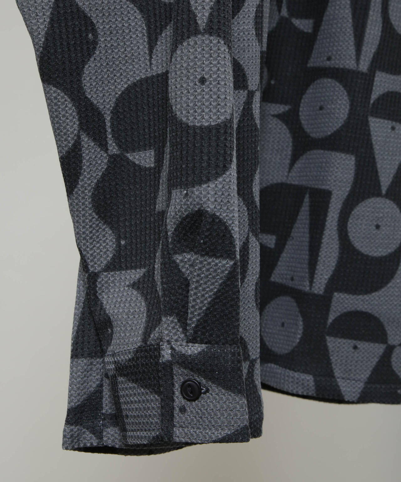 NORMANBROS別注 プリントワッフルシャツ 長袖