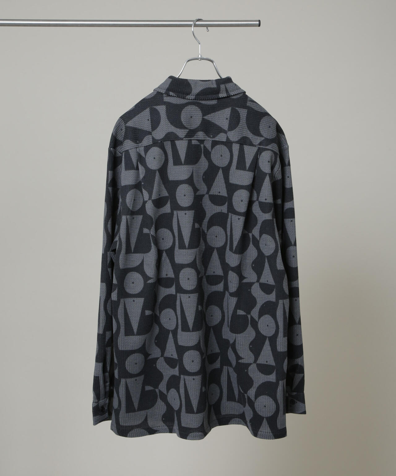 NORMANBROS別注 プリントワッフルシャツ 長袖