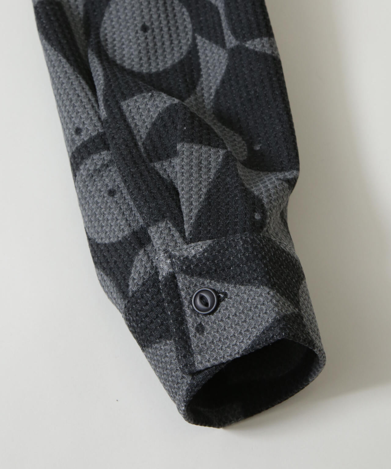 NORMANBROS別注 プリントワッフルシャツ 長袖