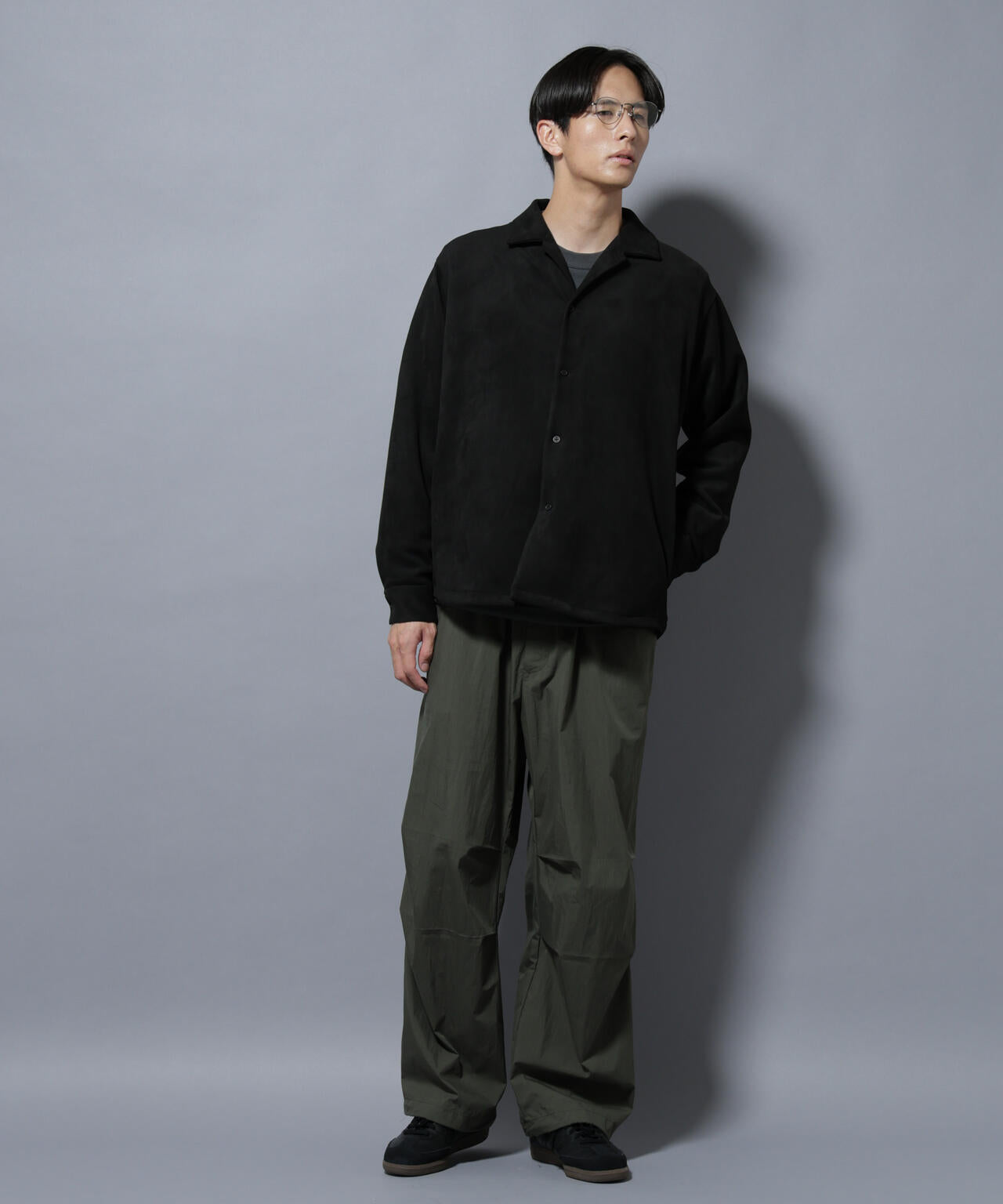 フェイクスエードシャツ 長袖 | NANO universe（ナノ・ユニバース