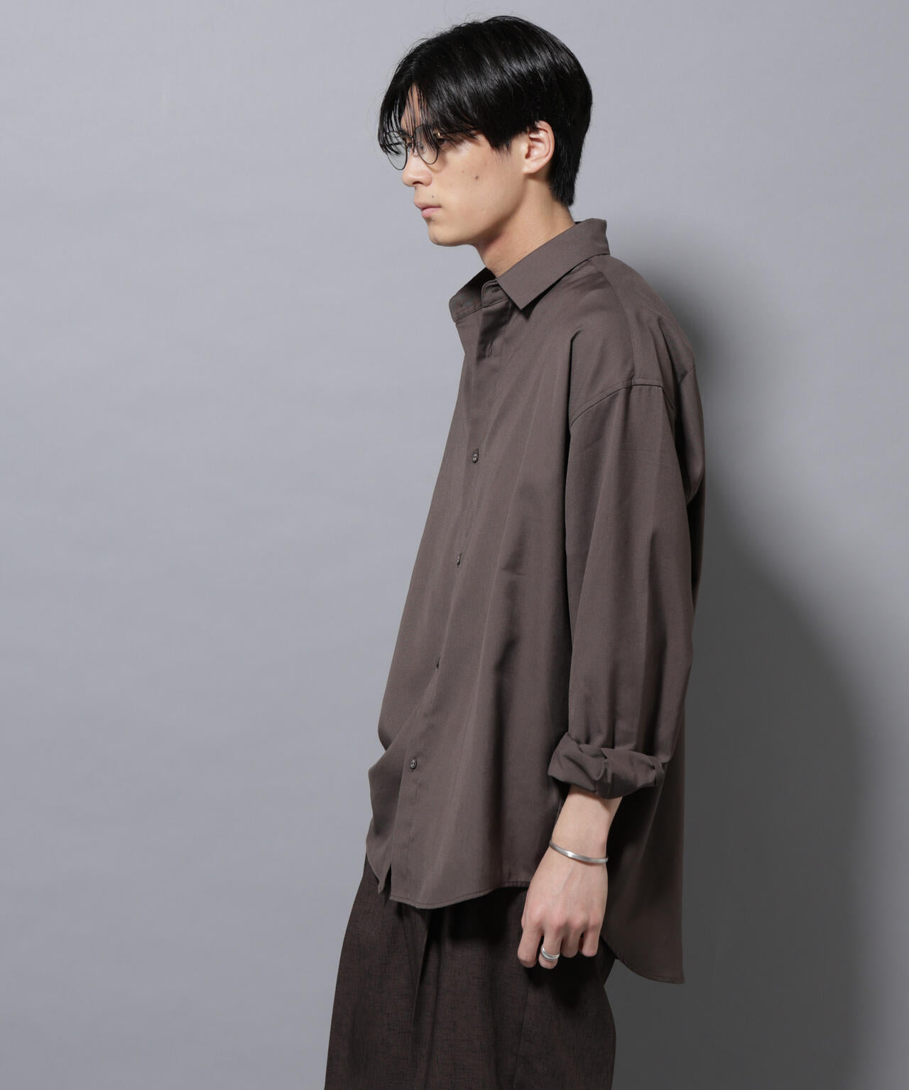 ビッグドレープシャツ 長袖 | NANO universe（ナノ・ユニバース