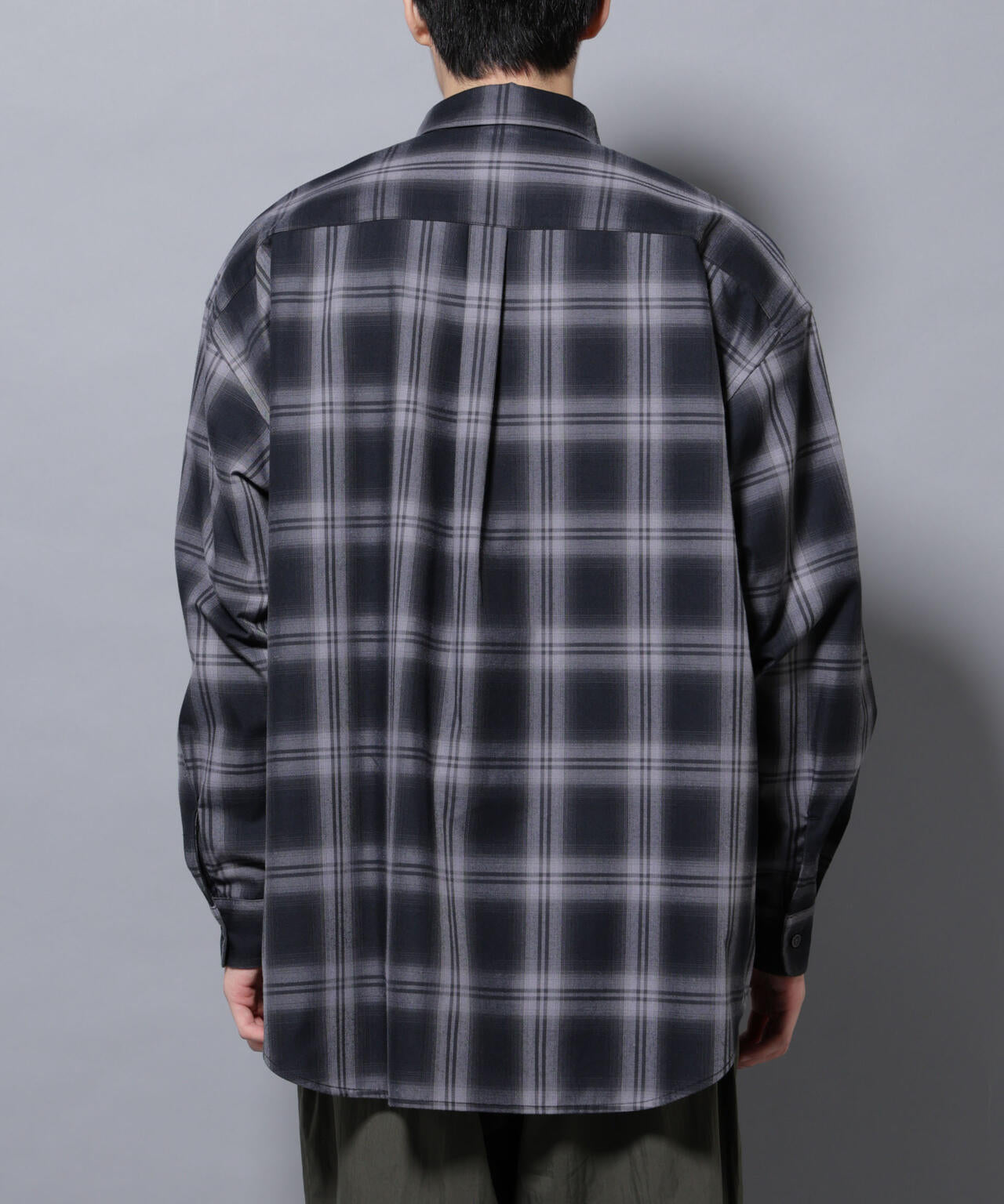 ビッグドレープチェックシャツ 長袖 | NANO universe（ナノ