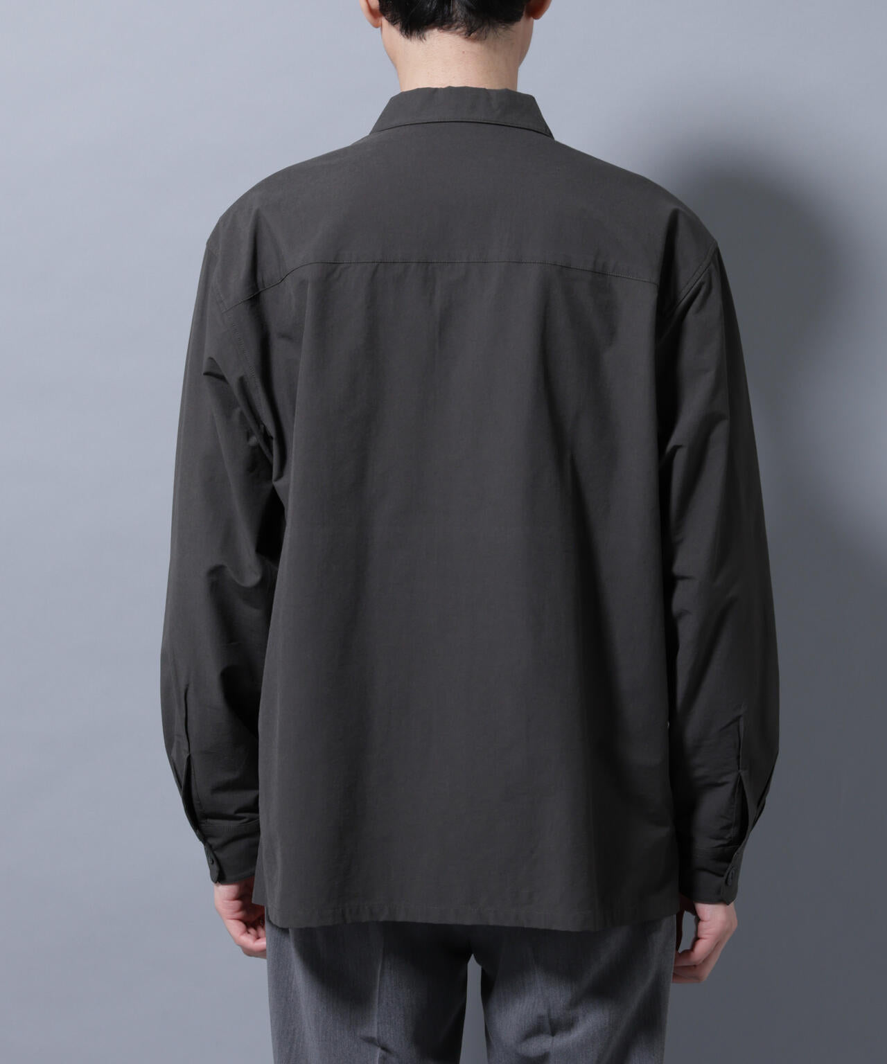 ストレッチワイドシャツブルゾン(セットアップ可)