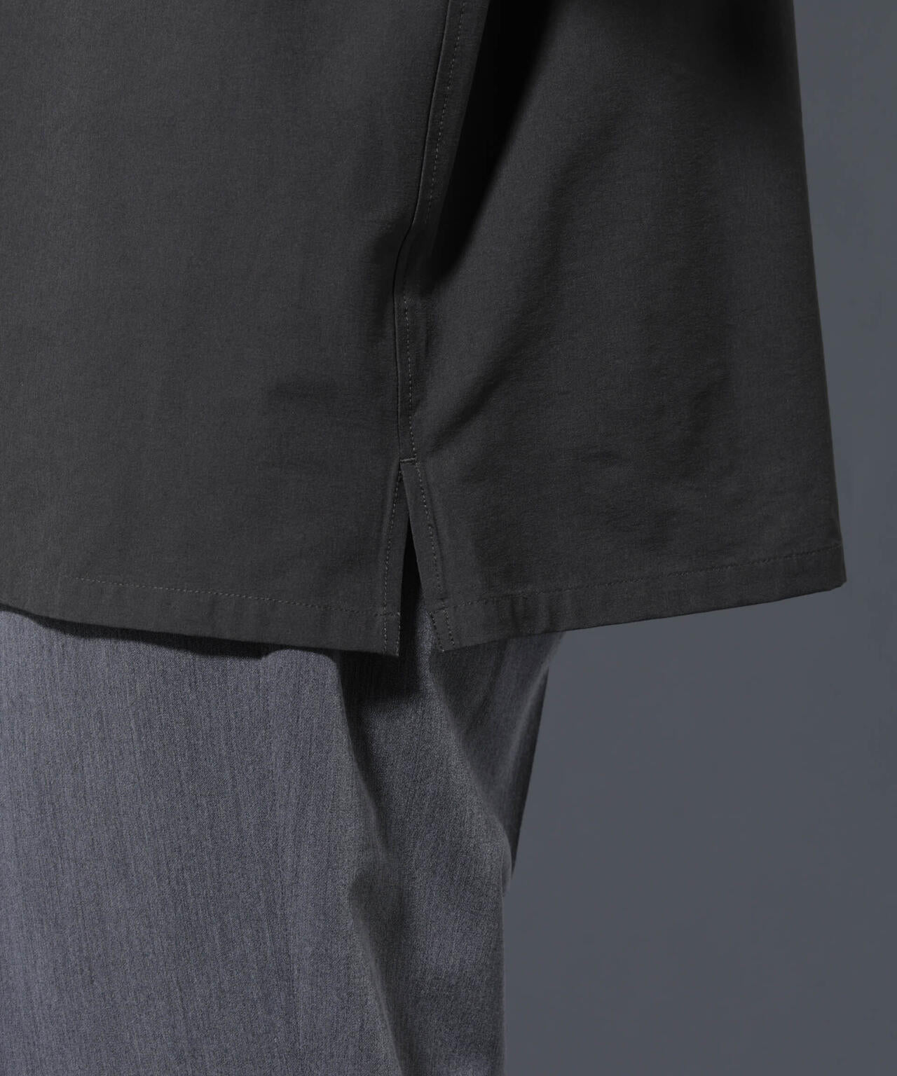 ストレッチワイドシャツブルゾン(セットアップ可)