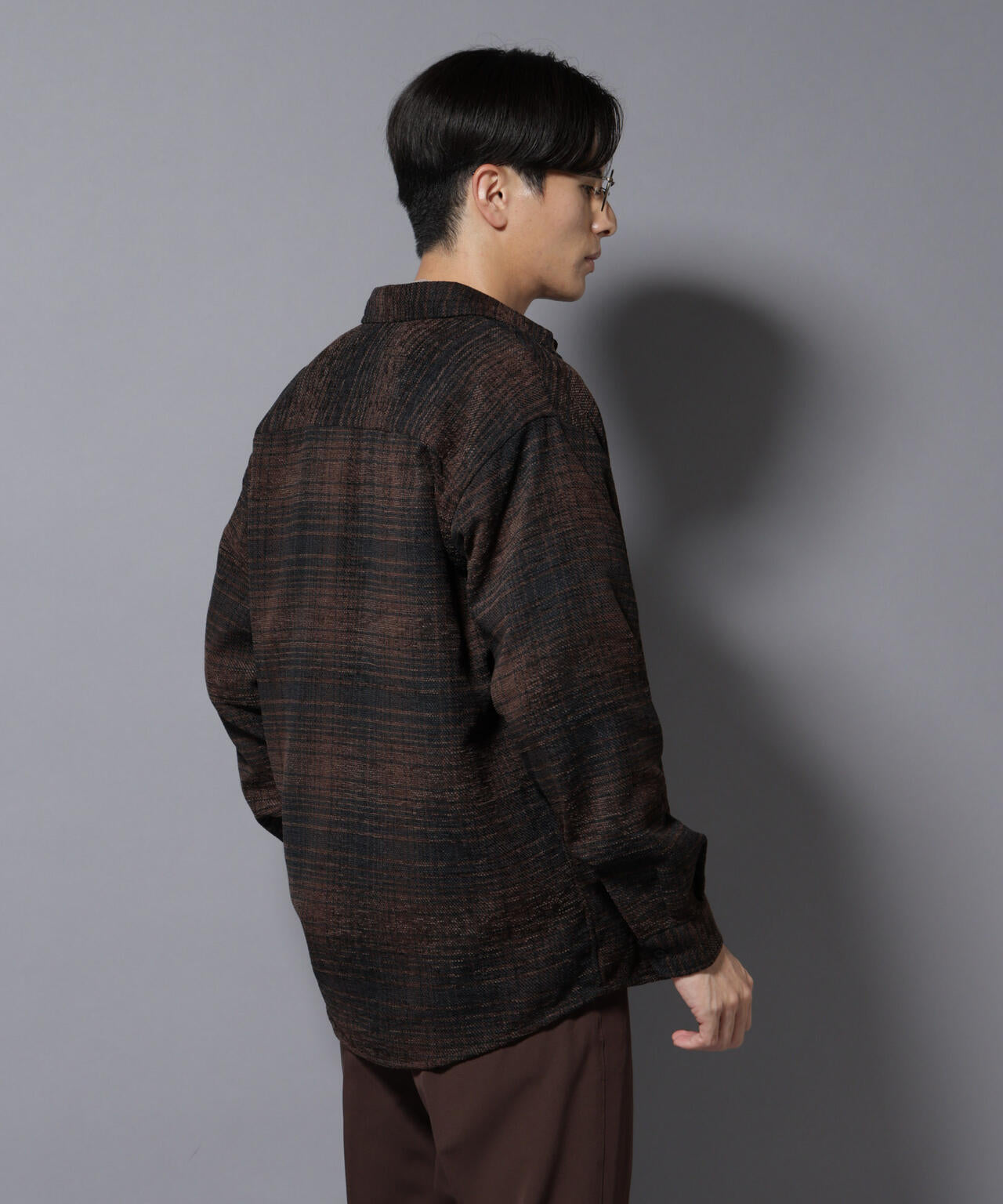 モールチェックシャツ 長袖