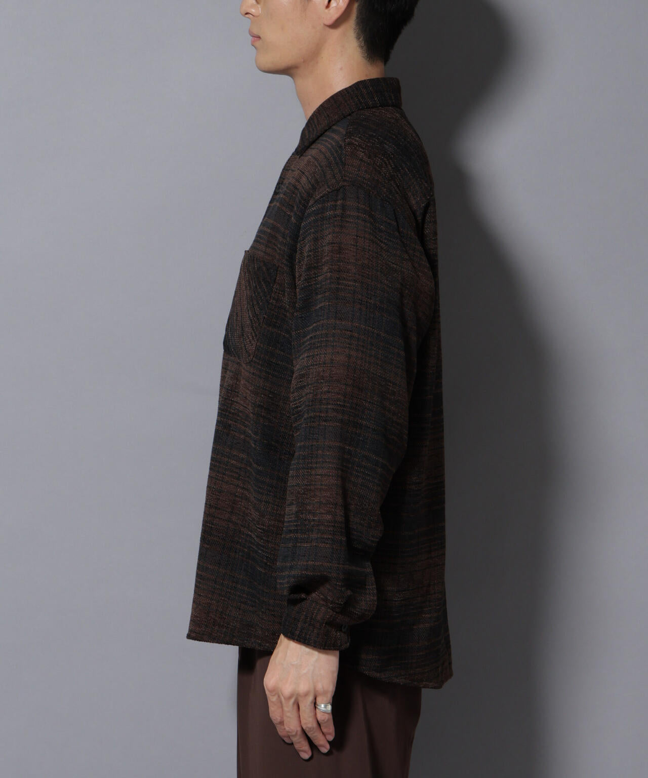 モールチェックシャツ 長袖