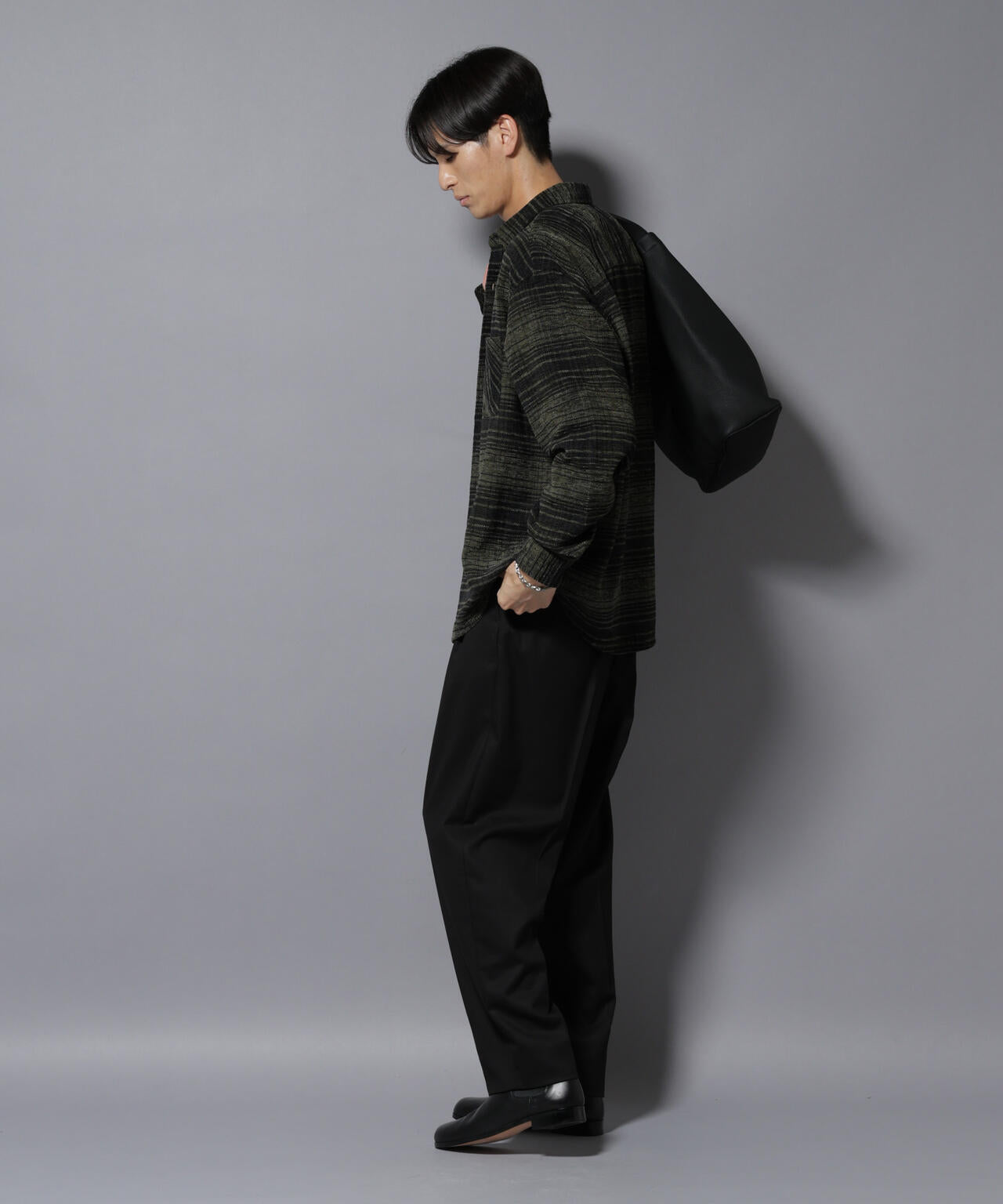 モールチェックシャツ 長袖