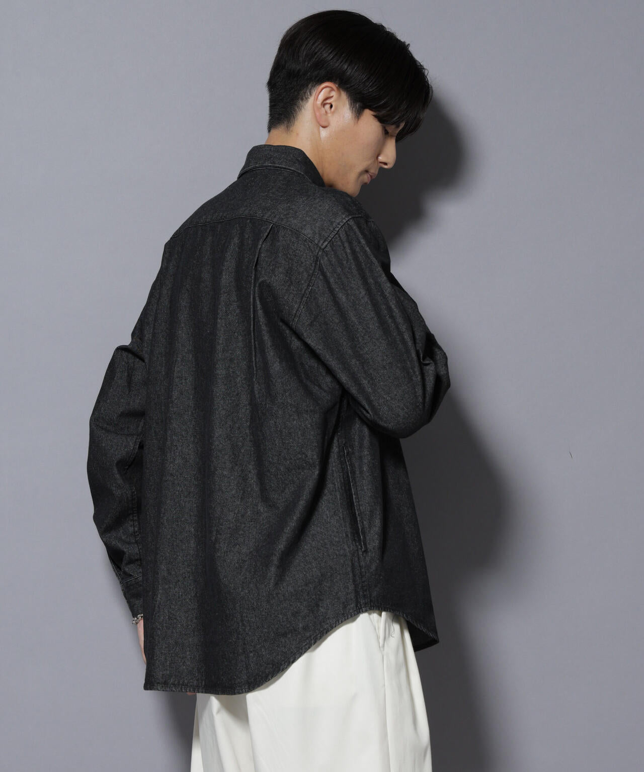 ライトオンスデニムシャツ 長袖
