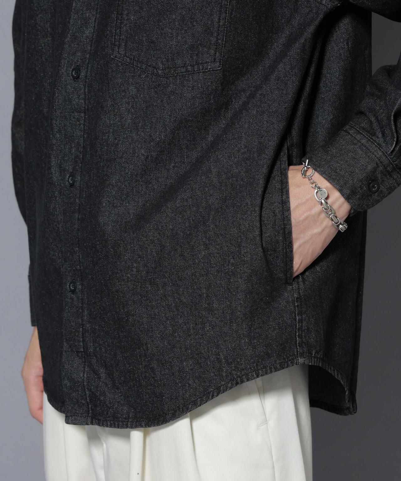 ライトオンスデニムシャツ 長袖