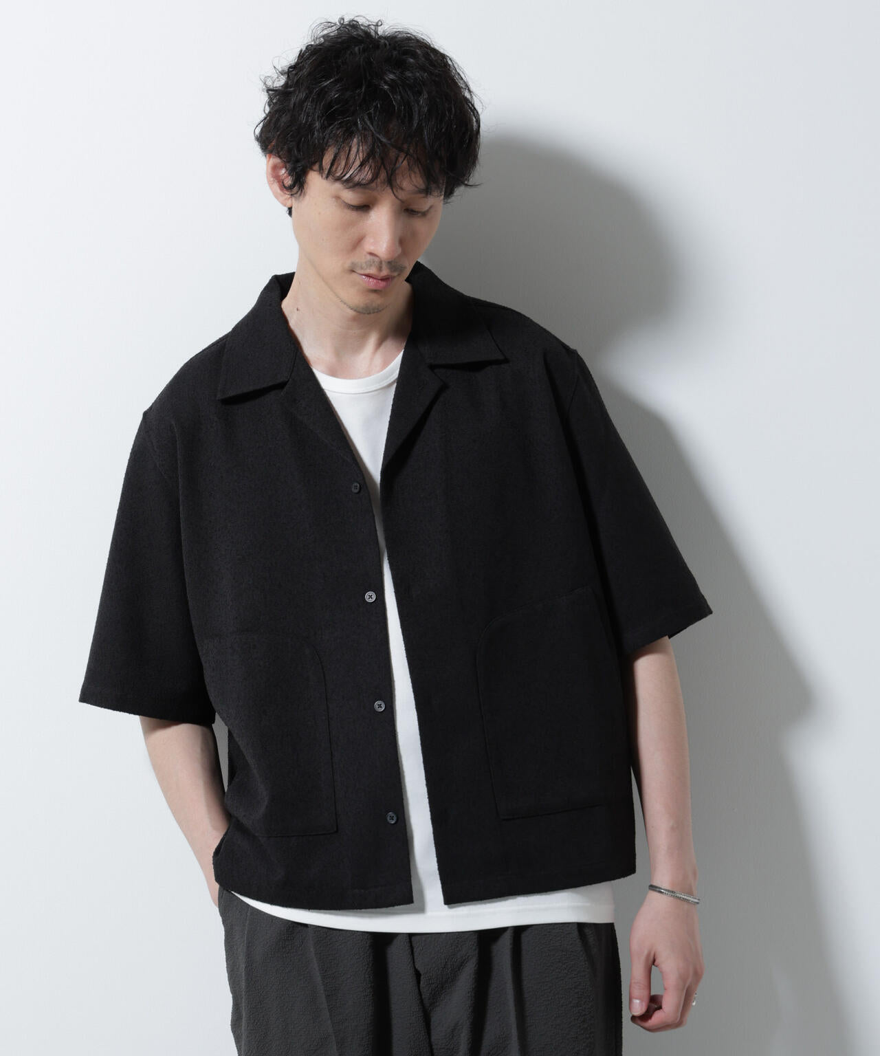 s.a.r. レコード2枚セット　ナノユニバースTシャツおまけ付き ネップツイルポケットシャツ 半袖 | NANO universe（ナノ・ユニバース