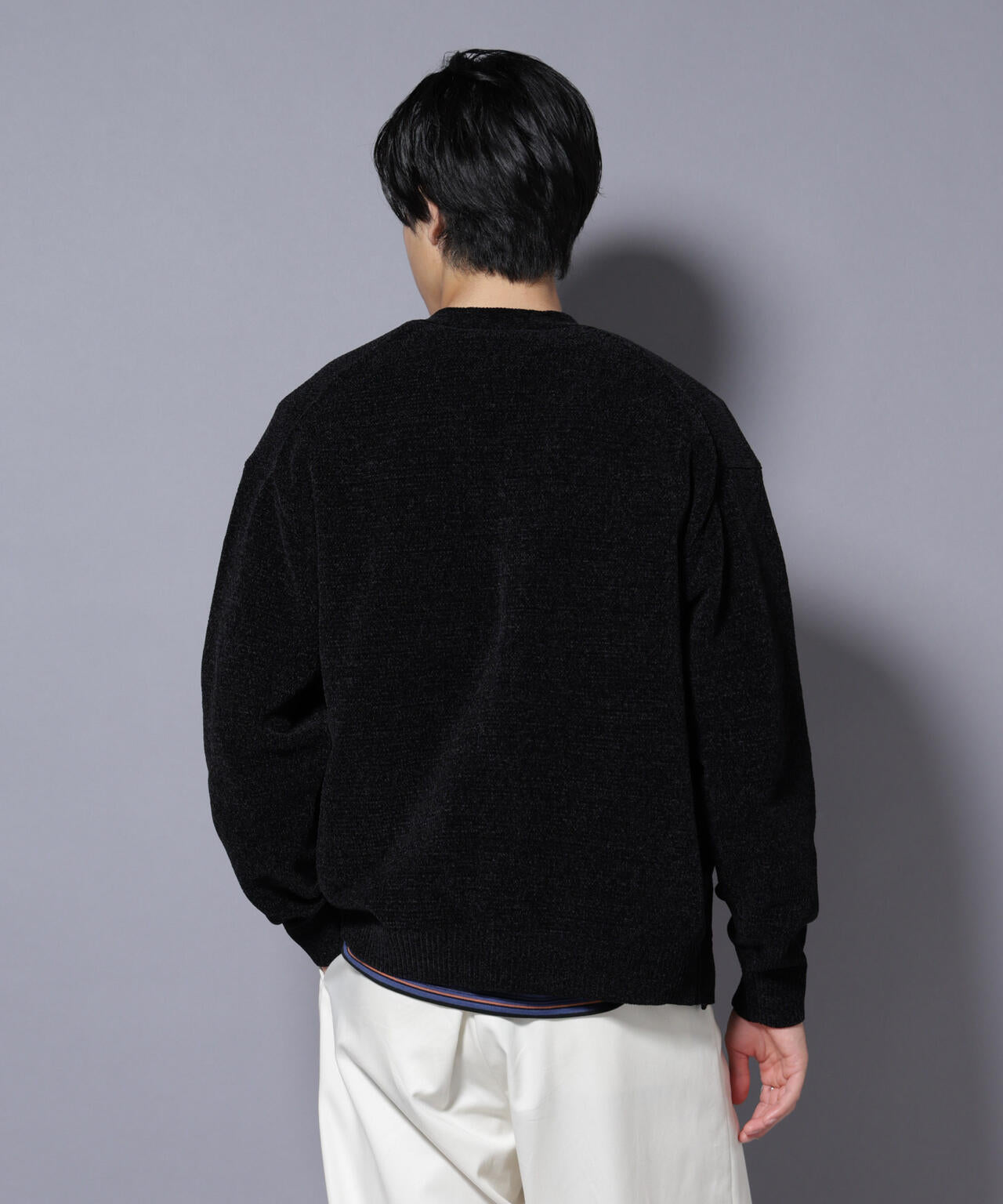 ナノベアモールニットカーディガン