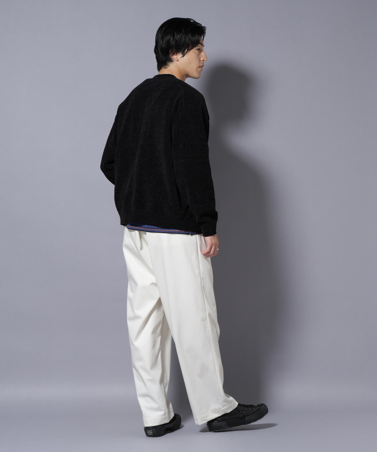 ナノベアモールニットカーディガン