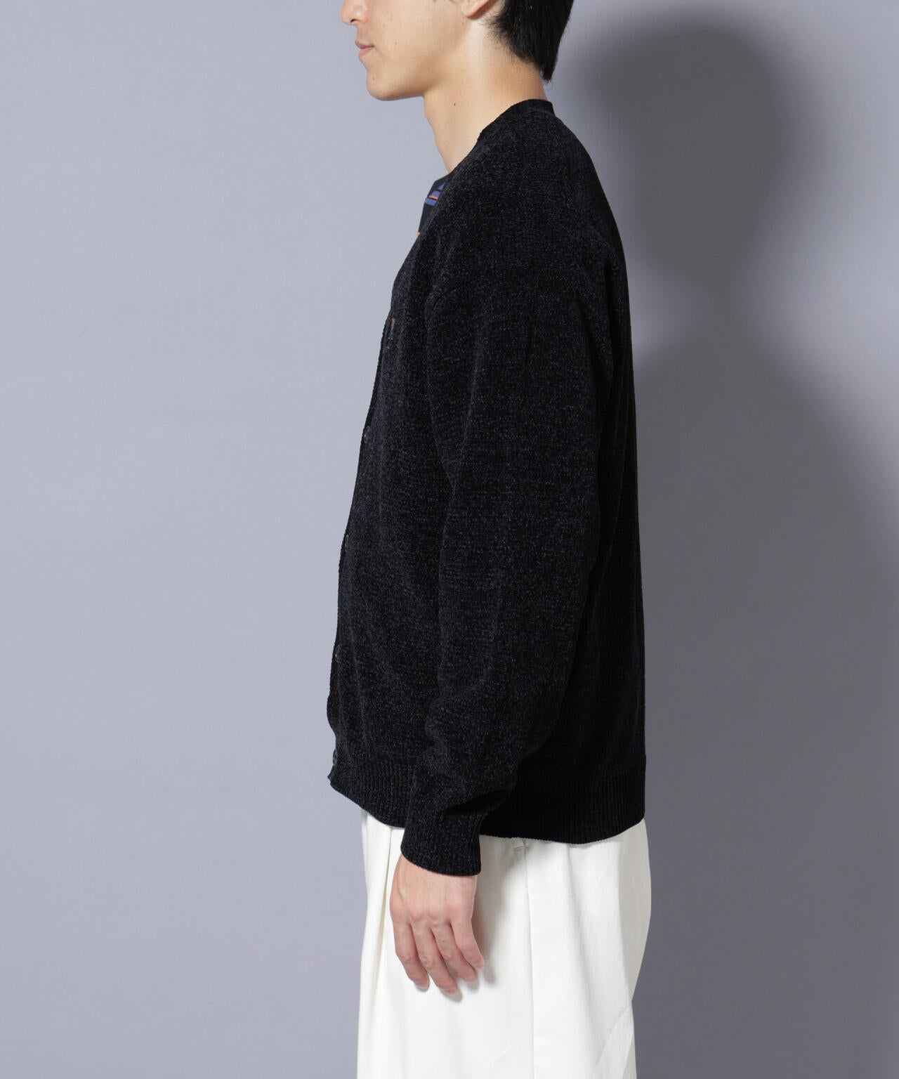 ナノベアモールニットカーディガン