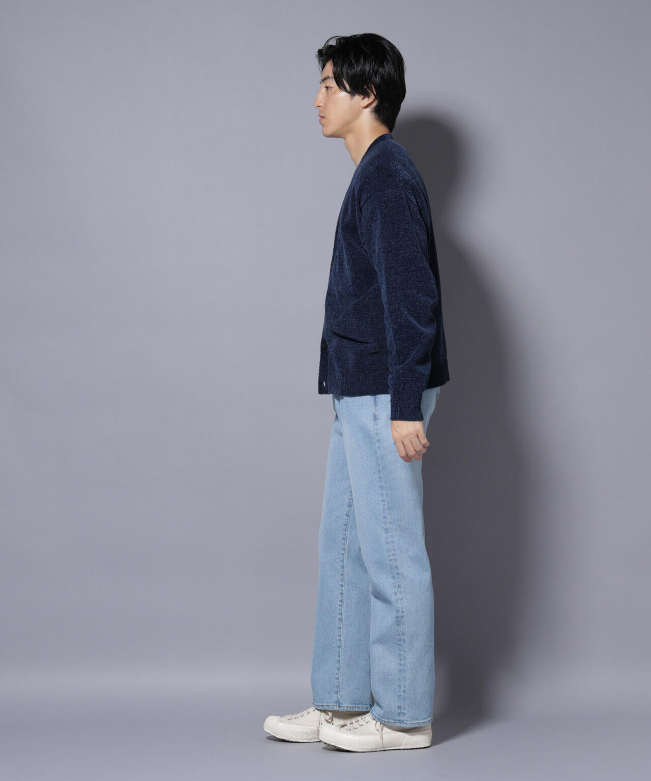 ナノベアモールニットカーディガン