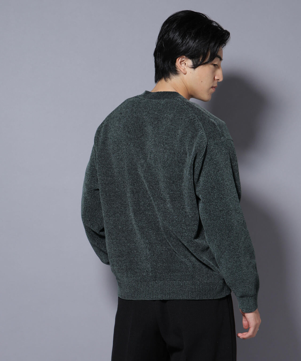 ナノベアモールニットカーディガン