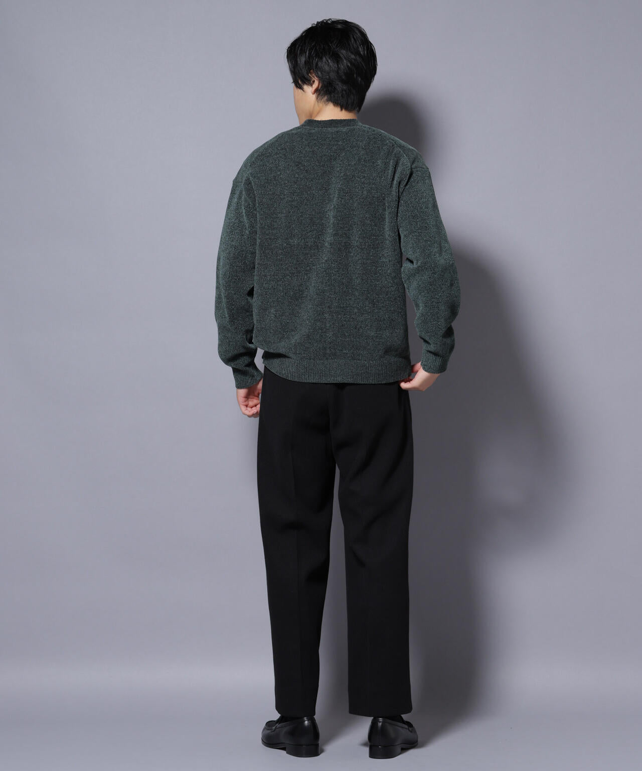 ナノベアモールニットカーディガン