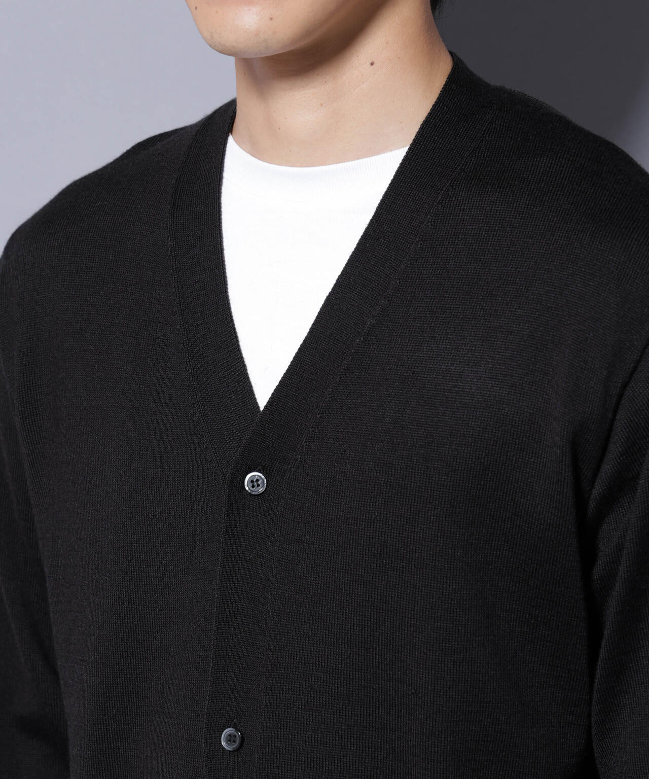 タスマニアミックスベーシックカーディガン | NANO universe（ナノ