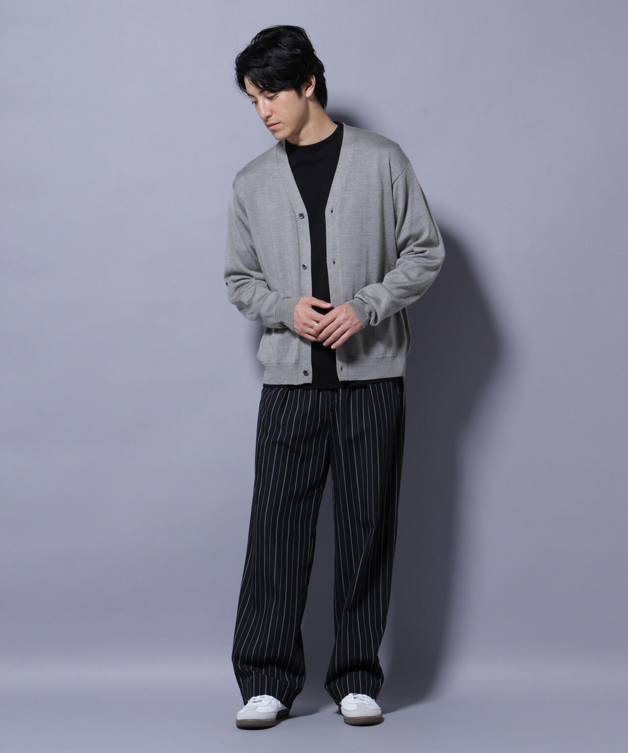 タスマニアミックスベーシックカーディガン | NANO universe（ナノ