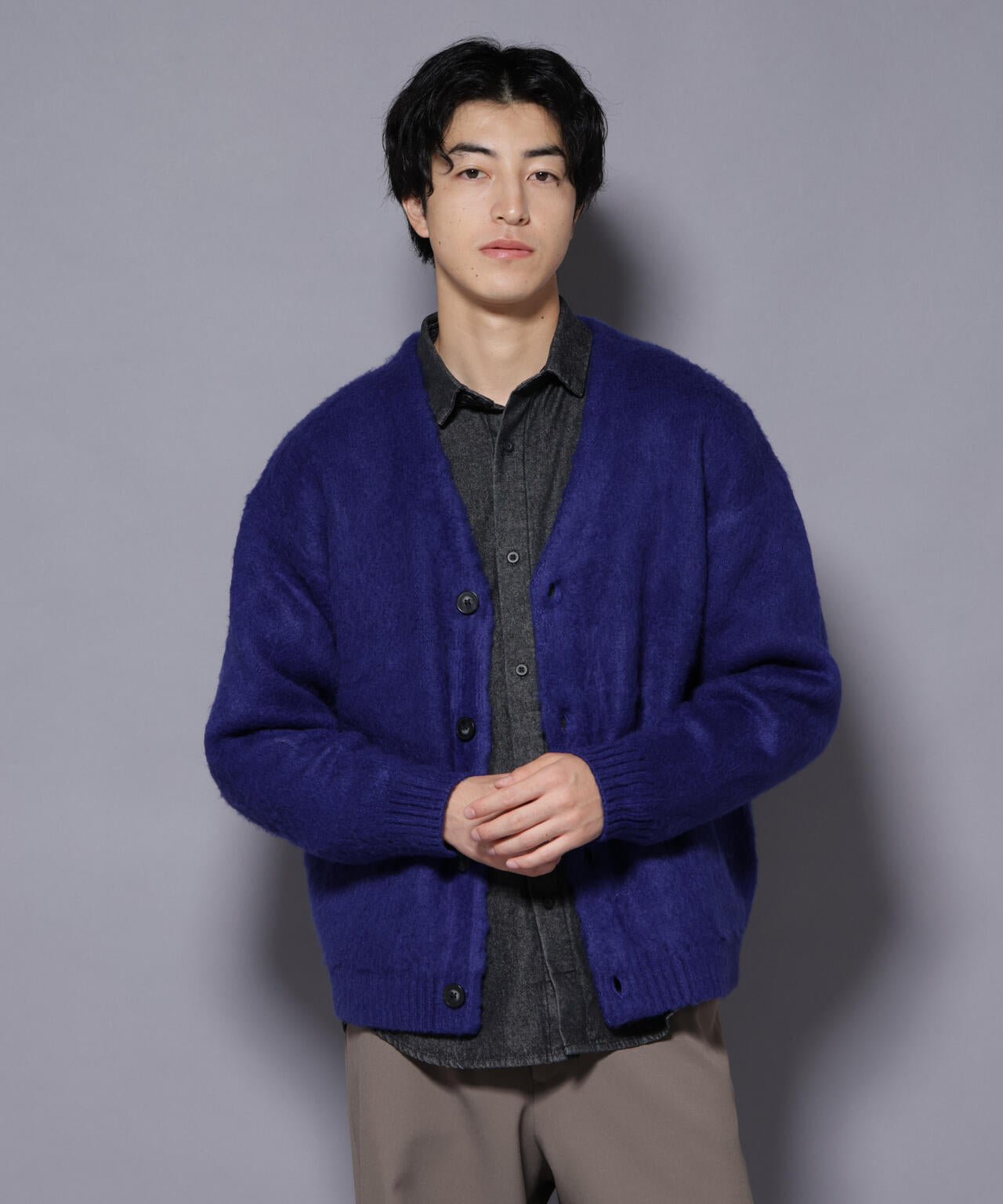 モヘヤライクニットカーディガン | NANO universe（ナノ・ユニバース