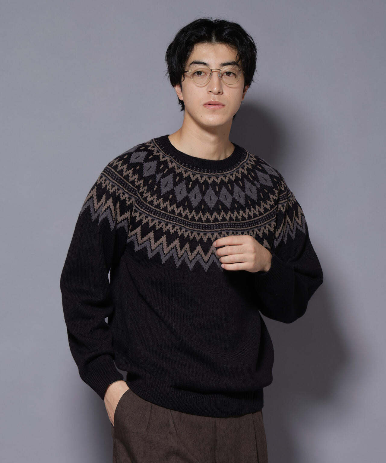 モールヤーンノルディックニット | NANO universe（ナノ・ユニバース