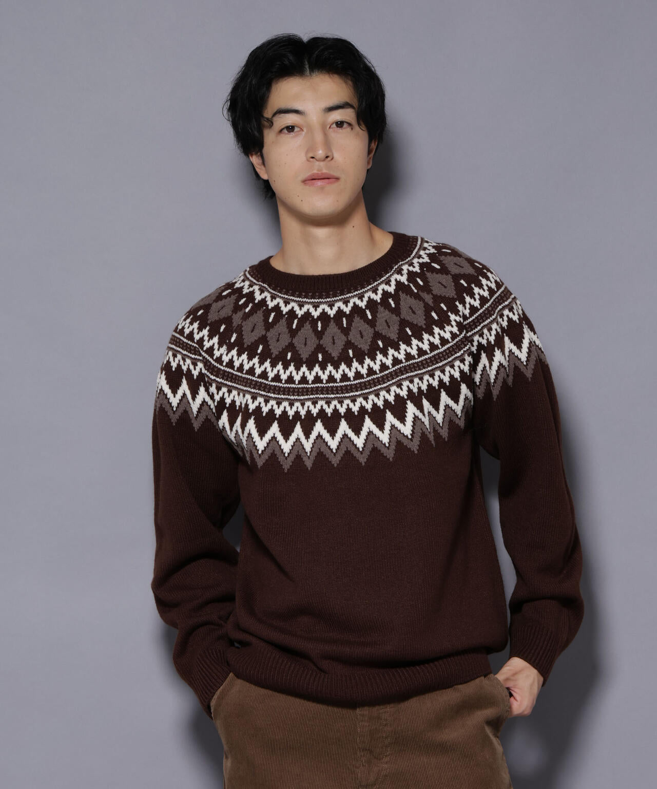 モールヤーンノルディックニット | NANO universe（ナノ・ユニバース