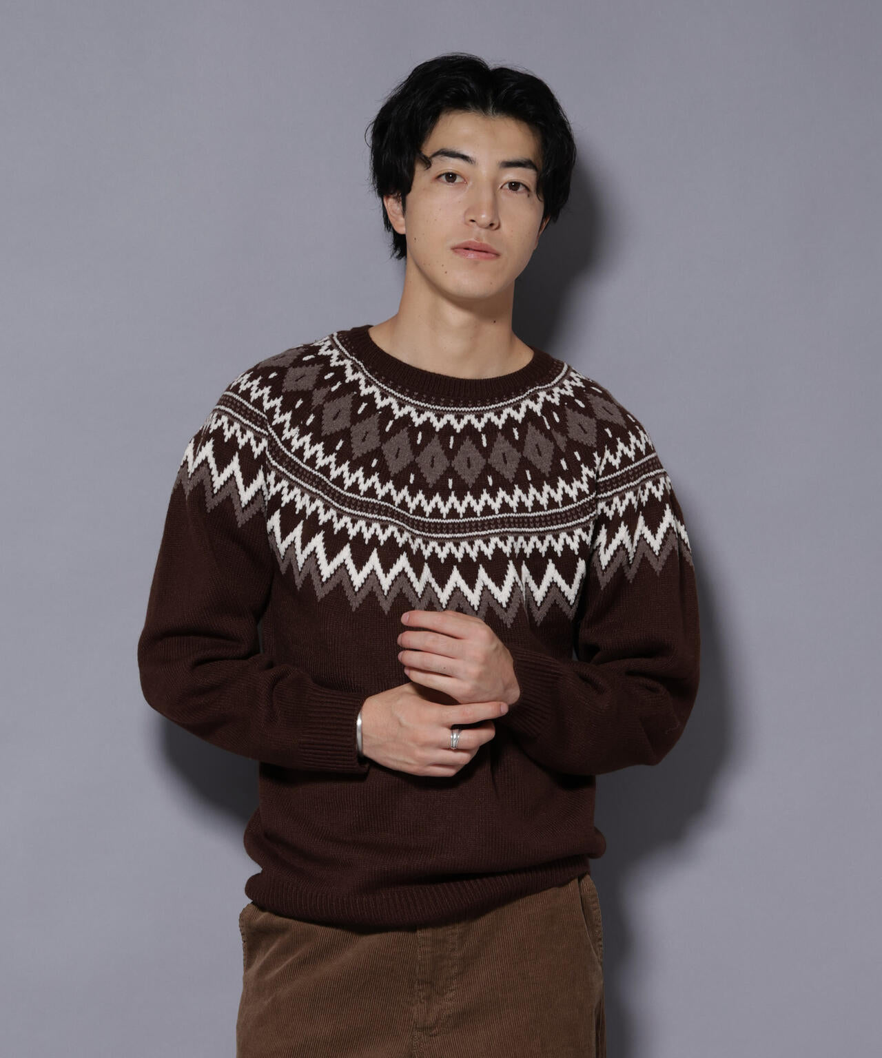 モールヤーンノルディックニット | NANO universe（ナノ・ユニバース