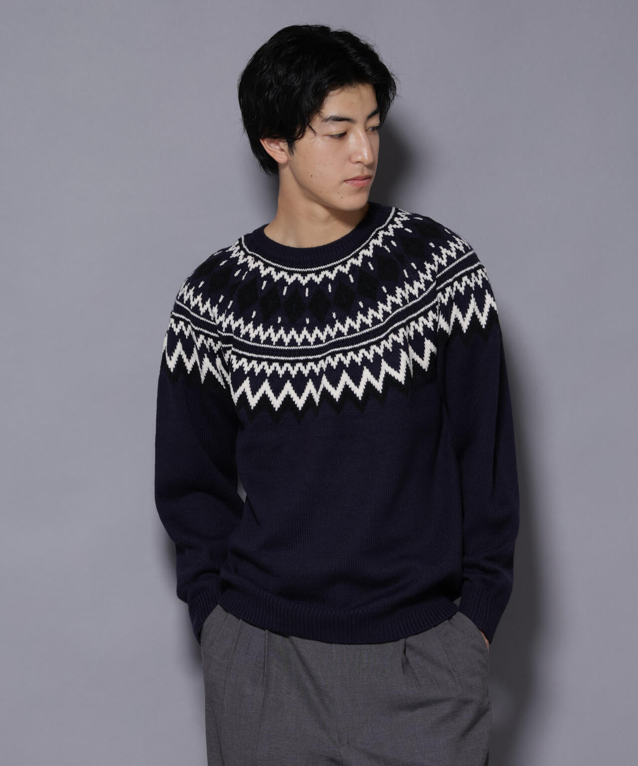 モールヤーンノルディックニット | NANO universe（ナノ・ユニバース