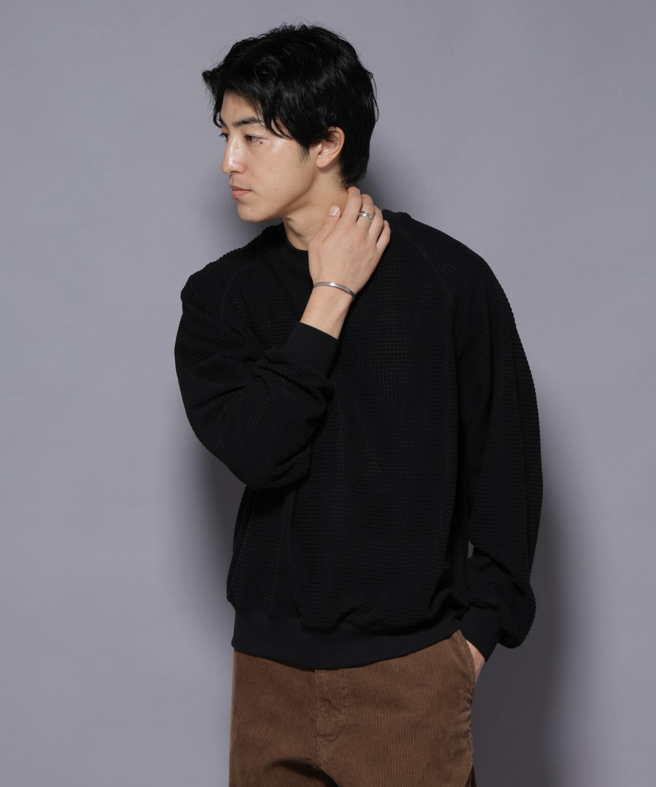 NORMANBROS別注 ワッフルフリース 長袖