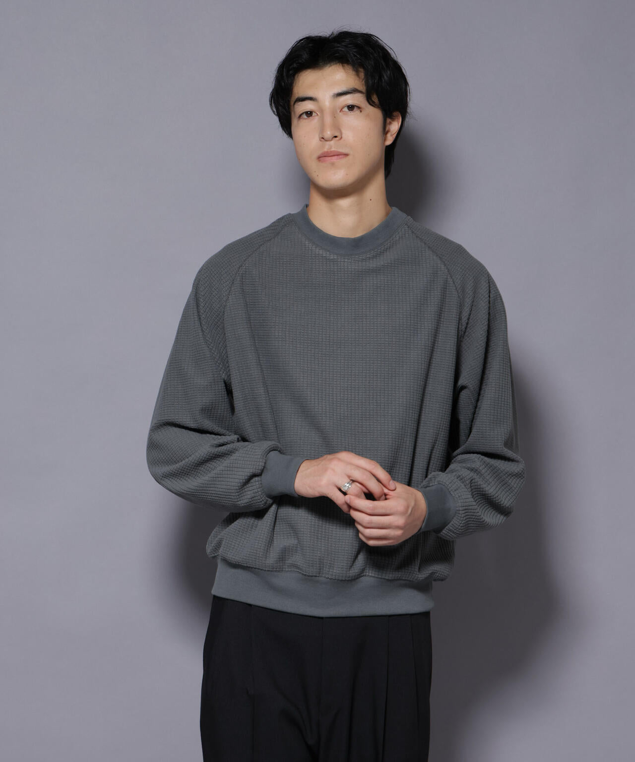 NORMANBROS別注 ワッフルフリース 長袖