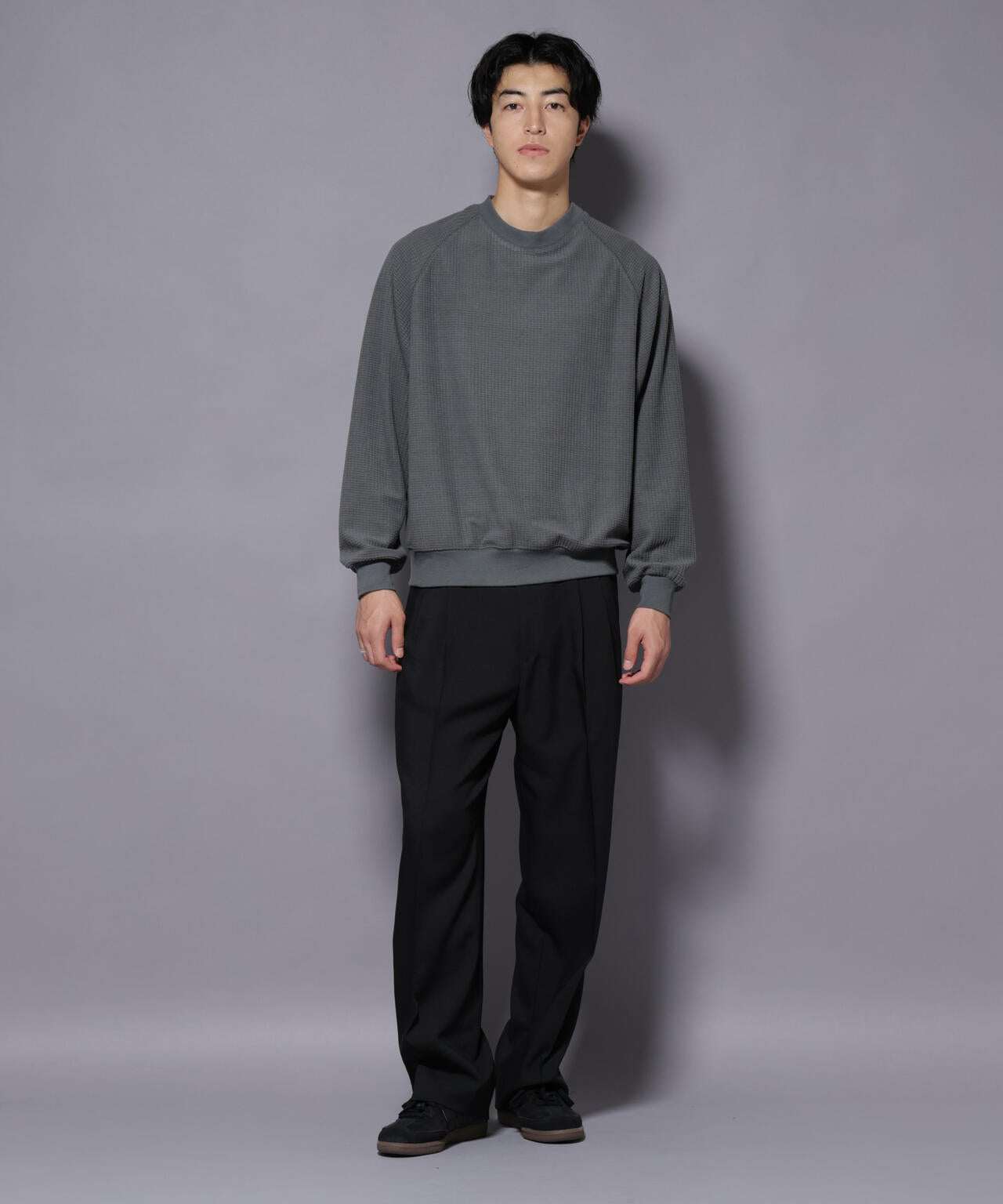 NORMANBROS別注 ワッフルフリース 長袖