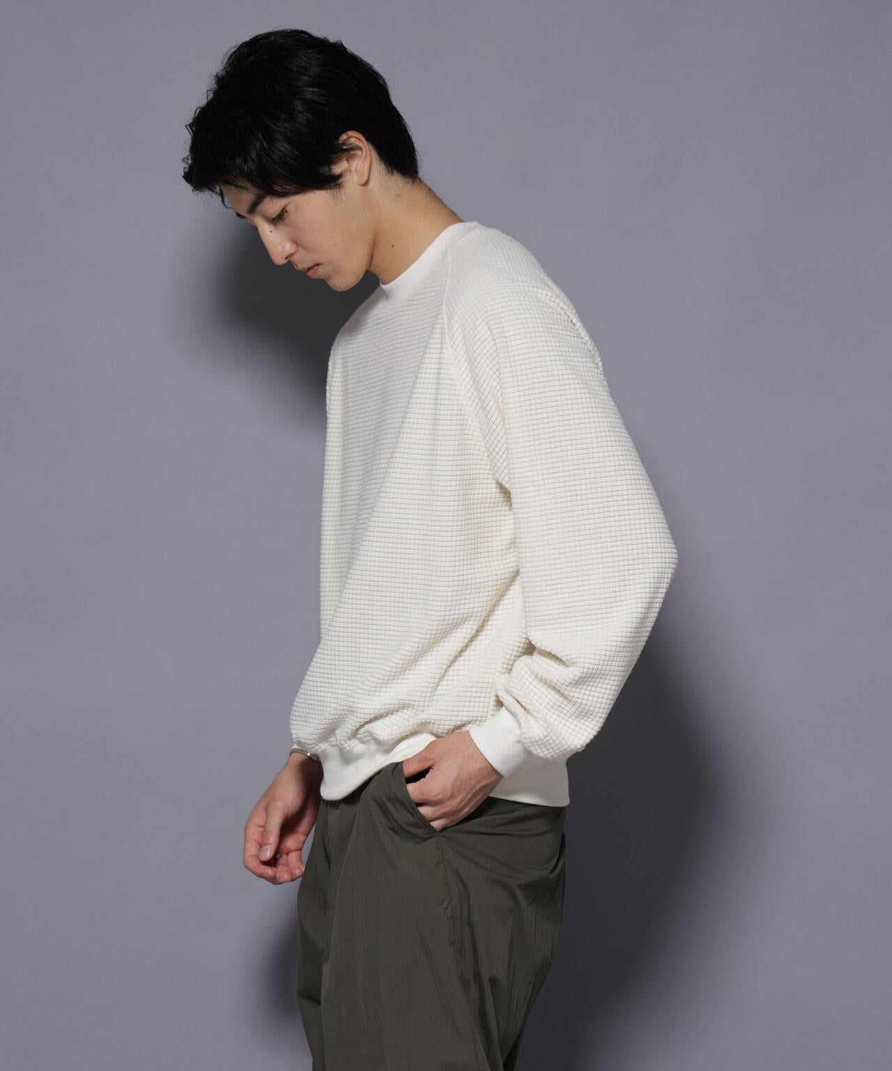 NORMANBROS別注 ワッフルフリース 長袖