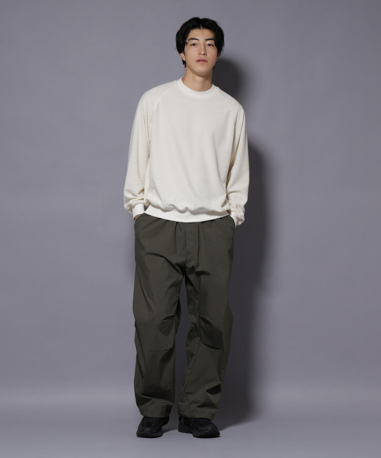 NORMANBROS別注 ワッフルフリース 長袖