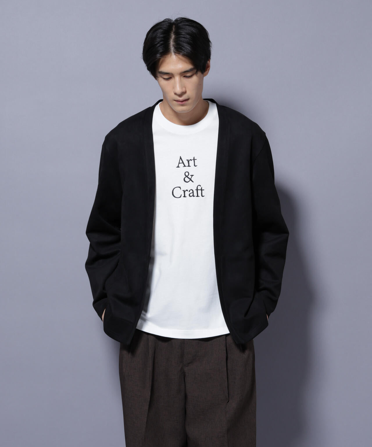 フェイクスエードトッパーカーディガン