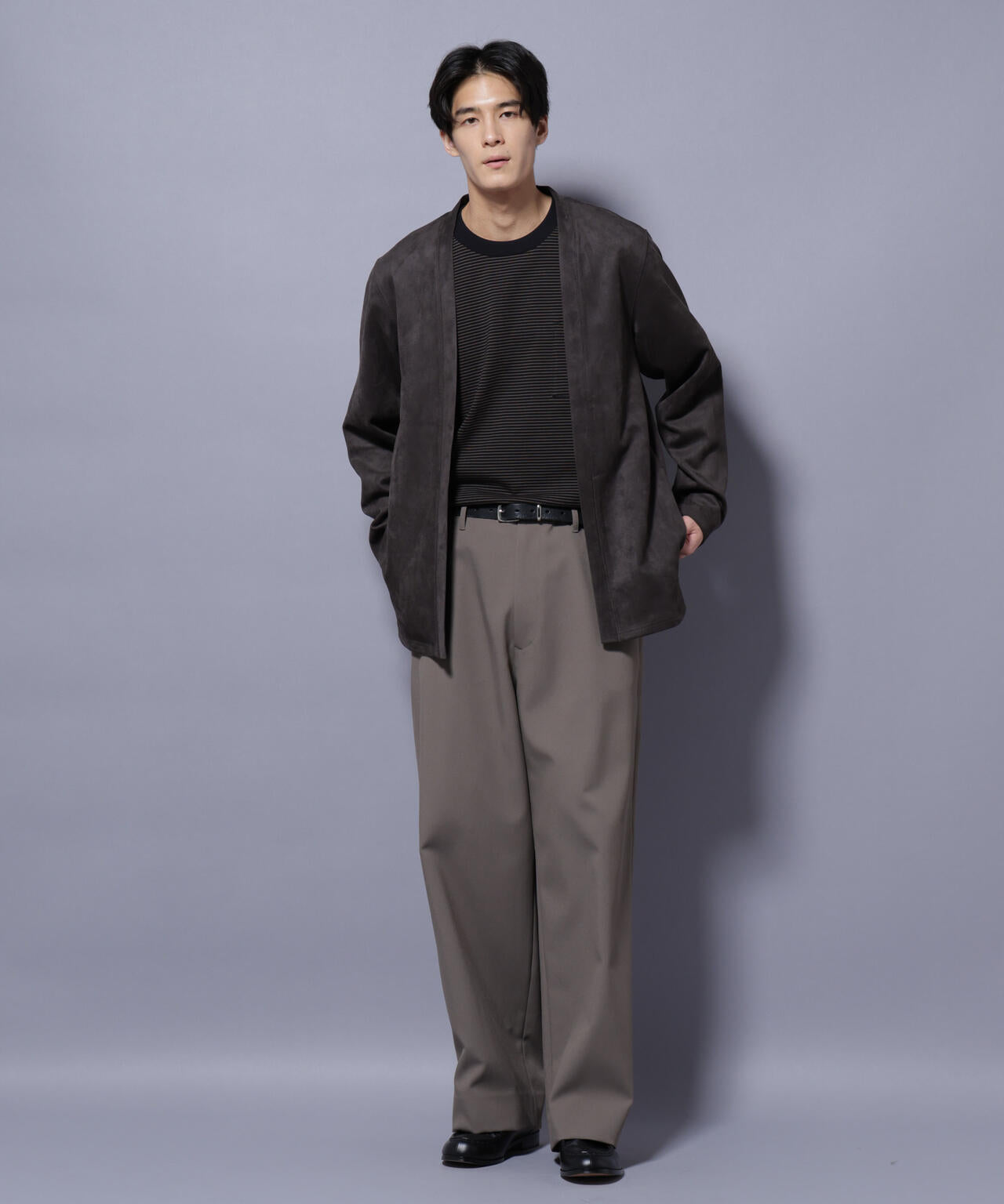 フェイクスエードトッパーカーディガン