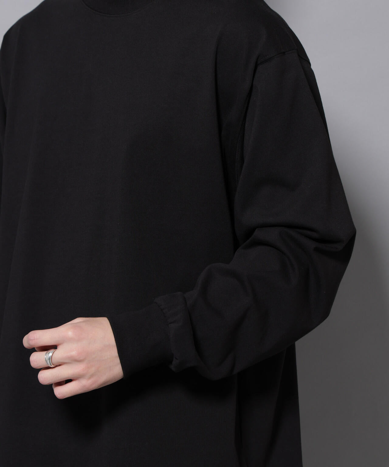 ビックシルエットワンポイントTシャツ 長袖