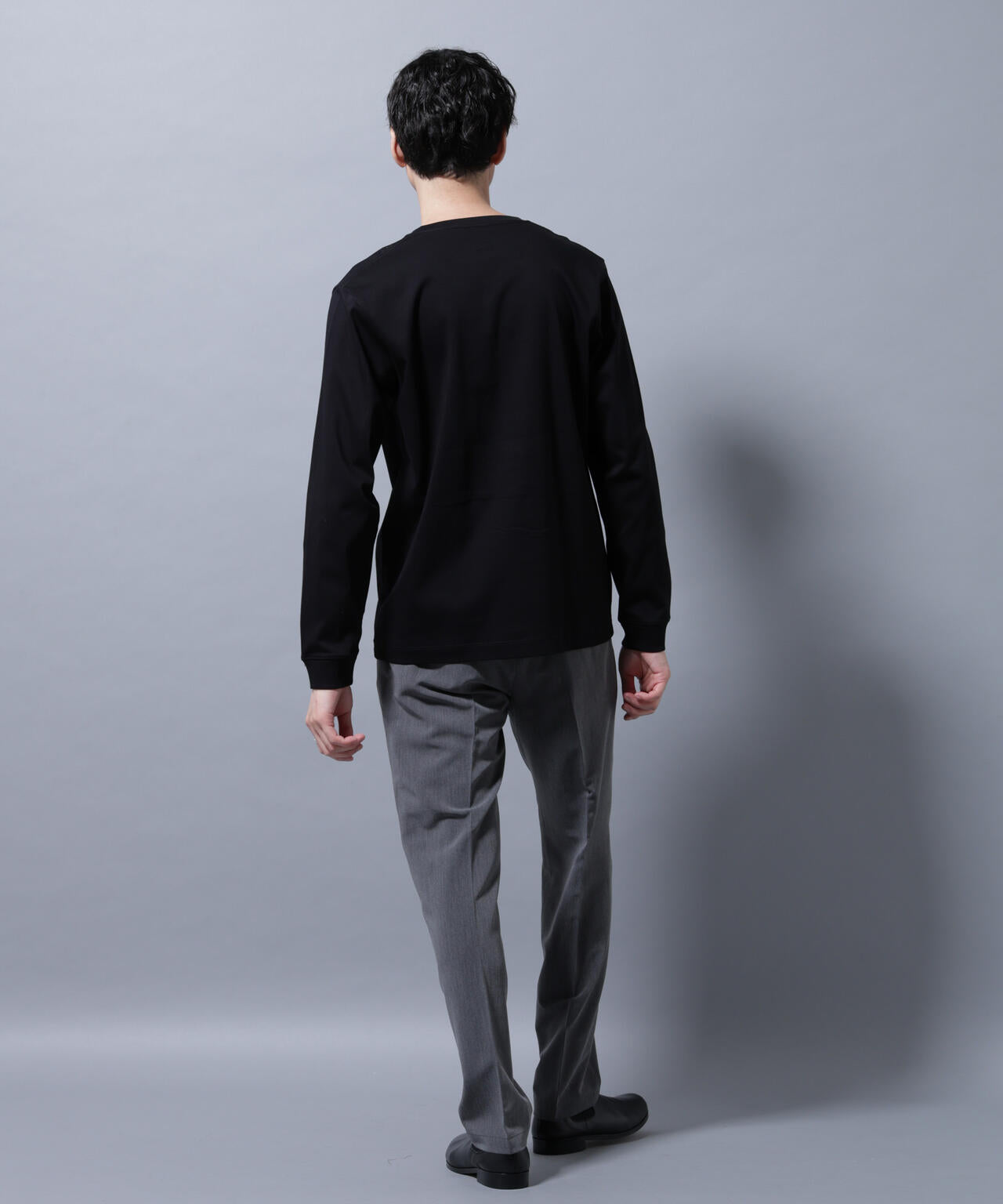 アンチスメルVネックTシャツ 長袖