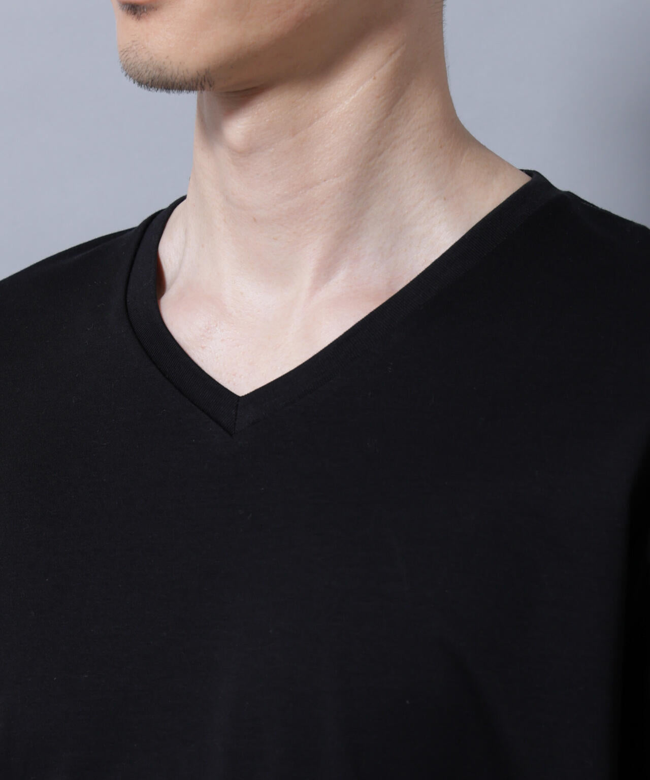 アンチスメルVネックTシャツ 長袖