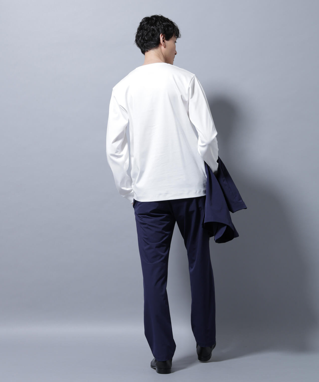 アンチスメルVネックTシャツ 長袖