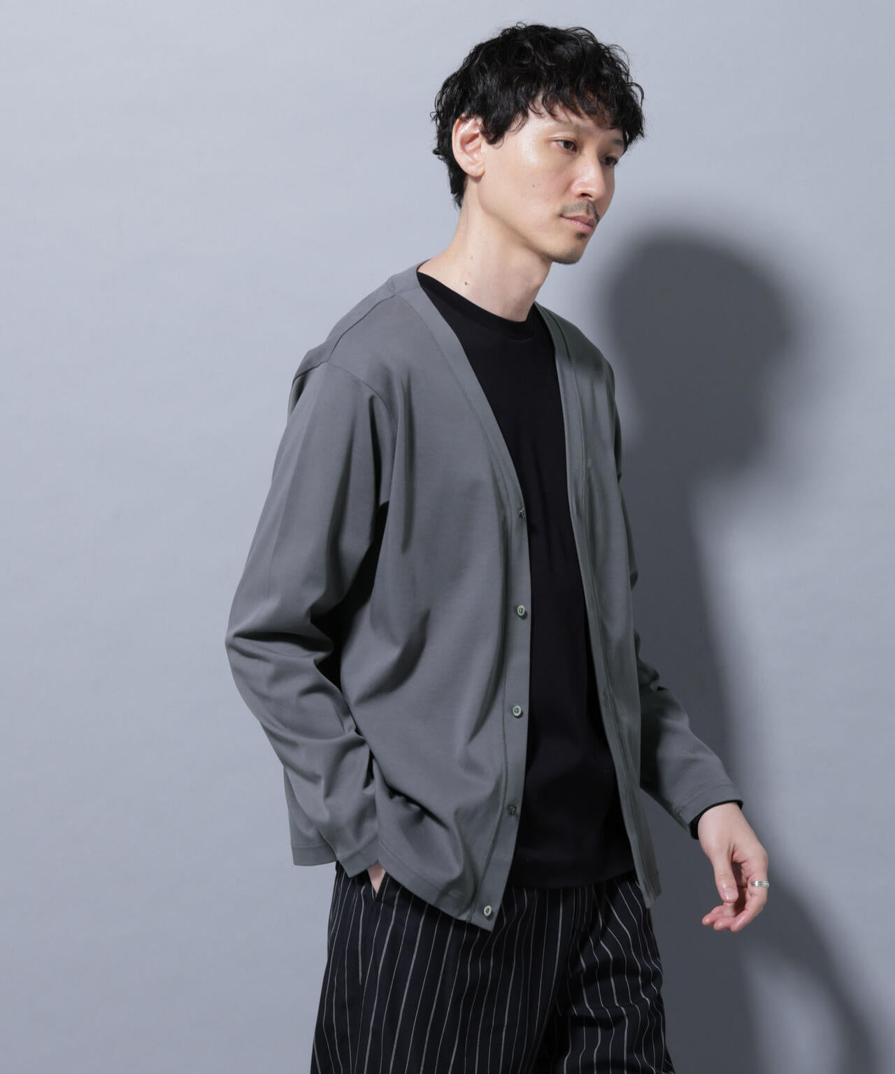 アンチスメルカーディガン 長袖