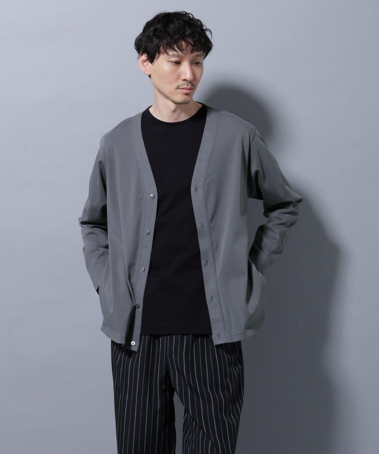 アンチスメルカーディガン 長袖