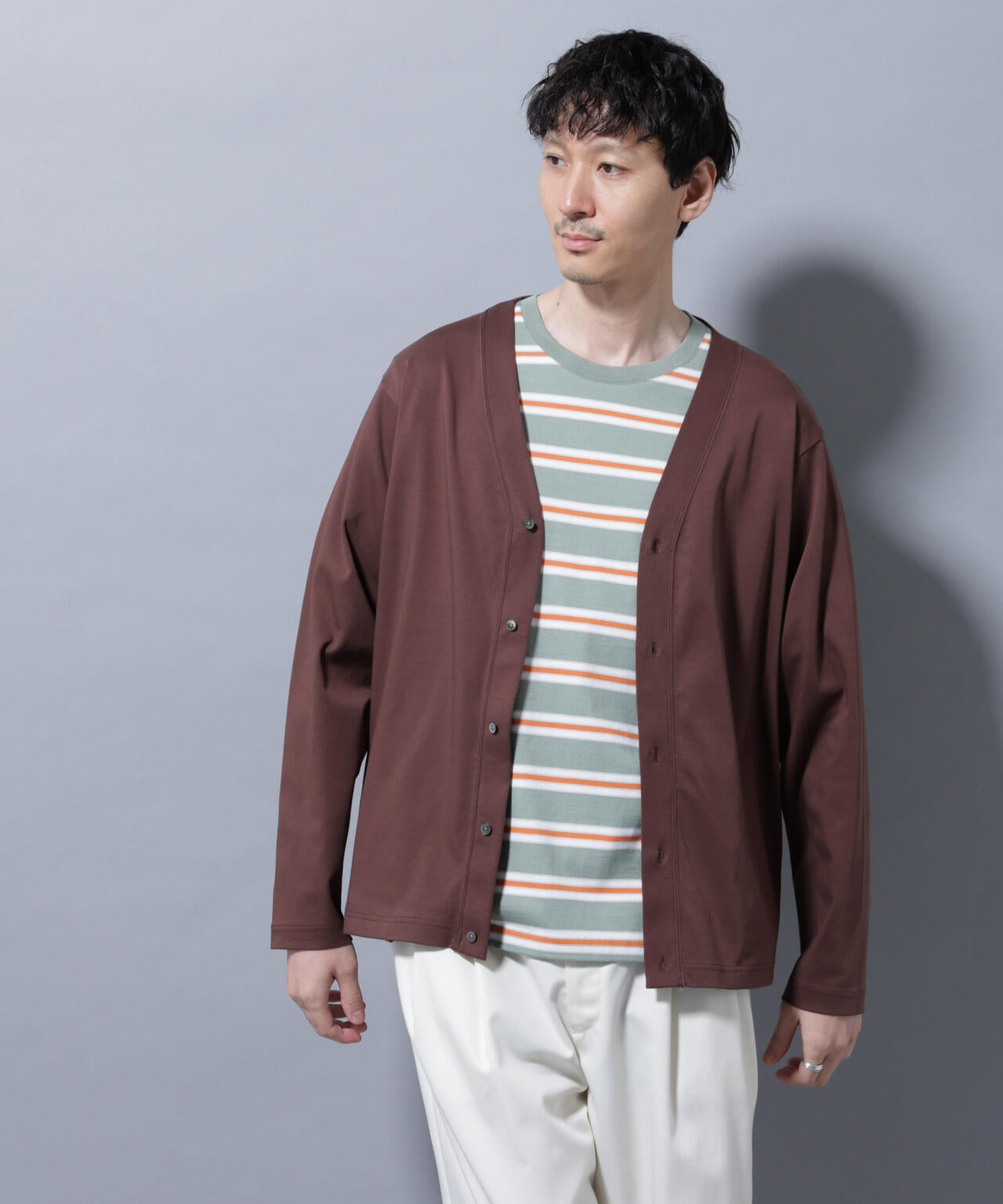 アンチスメルカーディガン 長袖