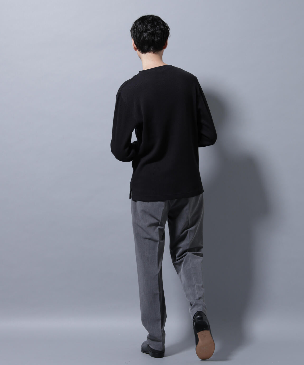 アンチスメルワッフルTシャツ 長袖