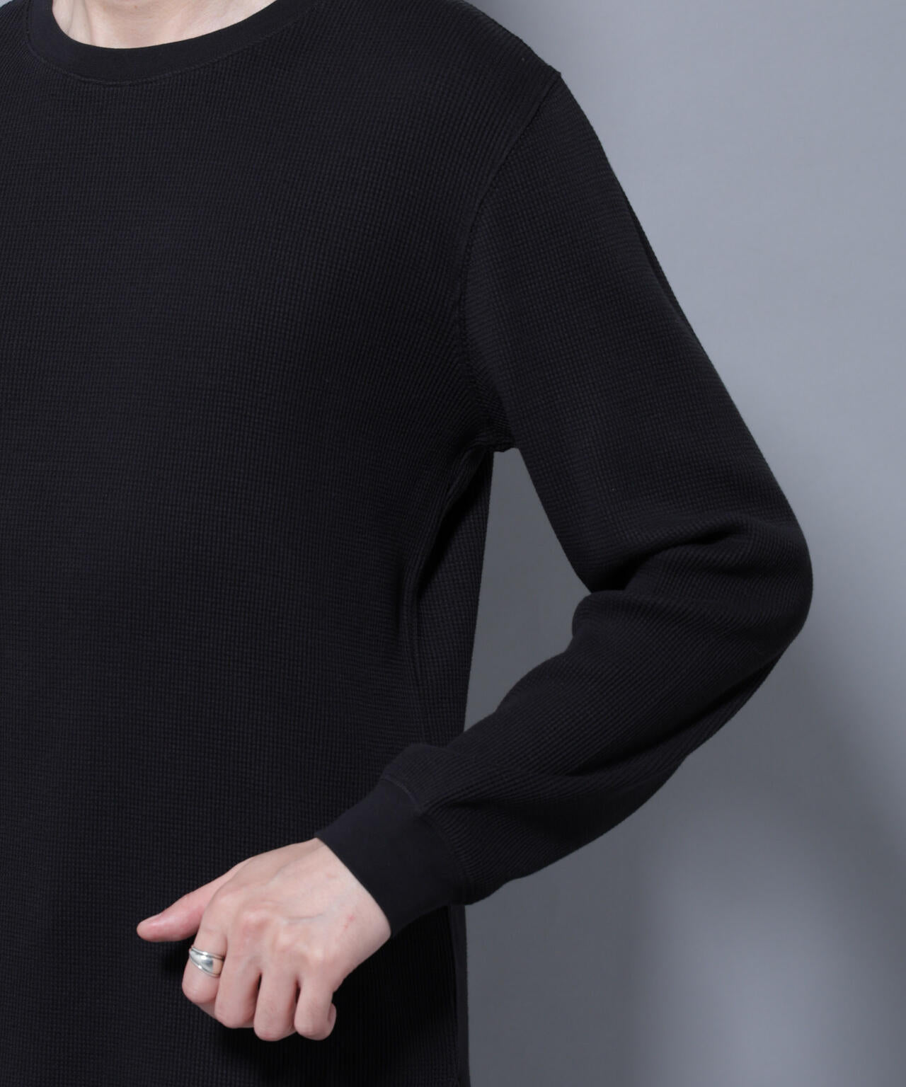 アンチスメルワッフルTシャツ 長袖