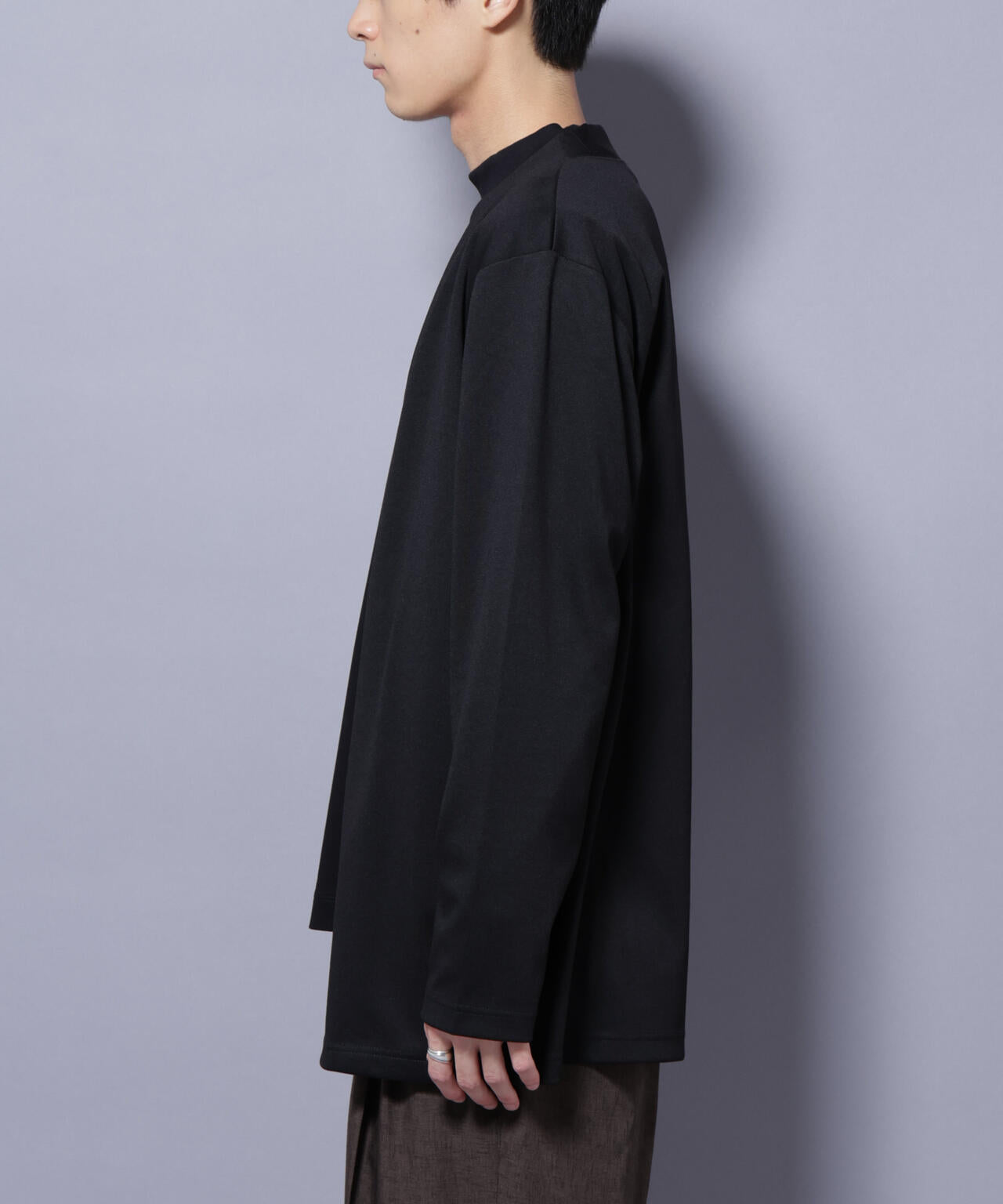 ダブルジャージー着流しカーディガン