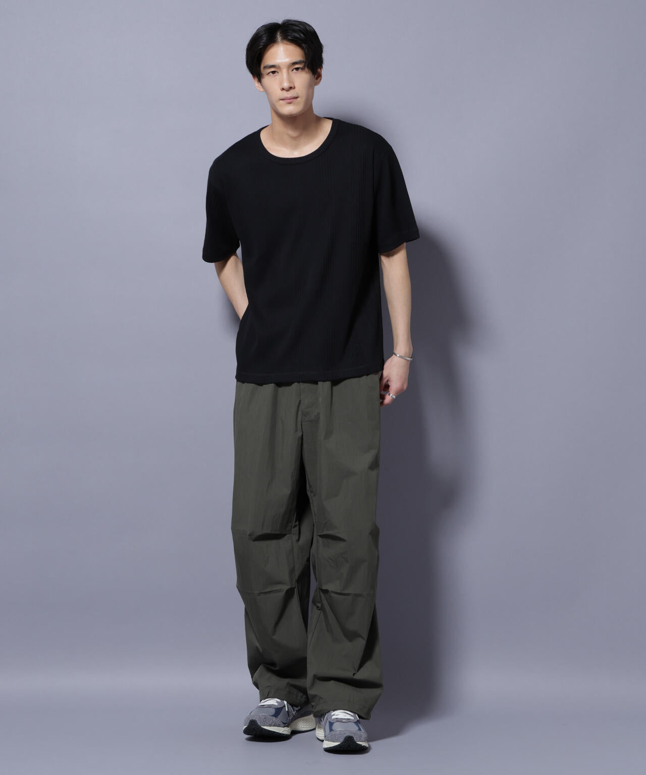 NORMANBROS/NORMANBROS別注 テレコUネックTシャツ 半袖