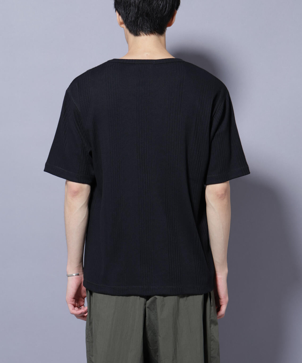 NORMANBROS/NORMANBROS別注 テレコUネックTシャツ 半袖