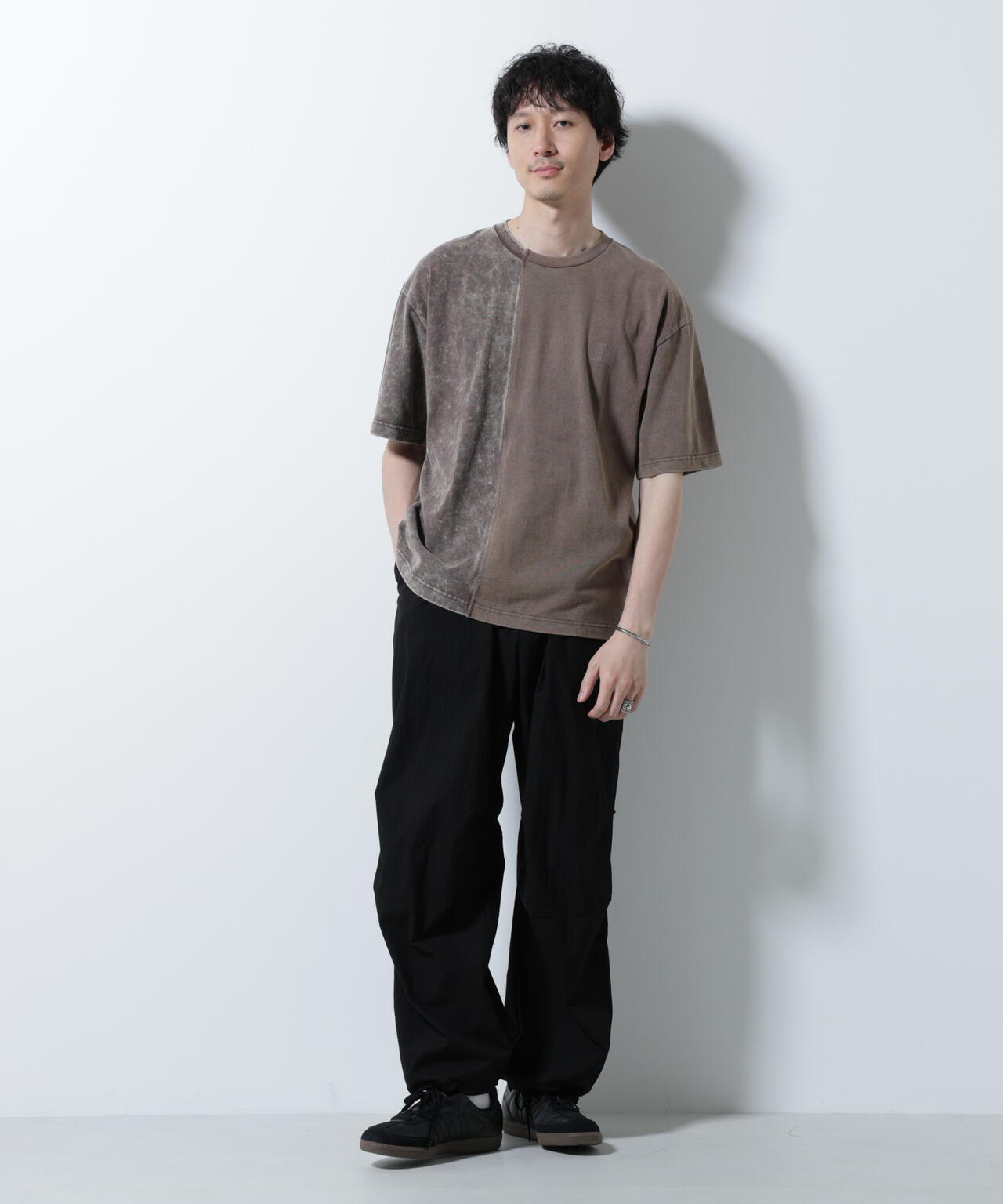 ｢A-C-Z｣2トーンピグメントTシャツ 半袖