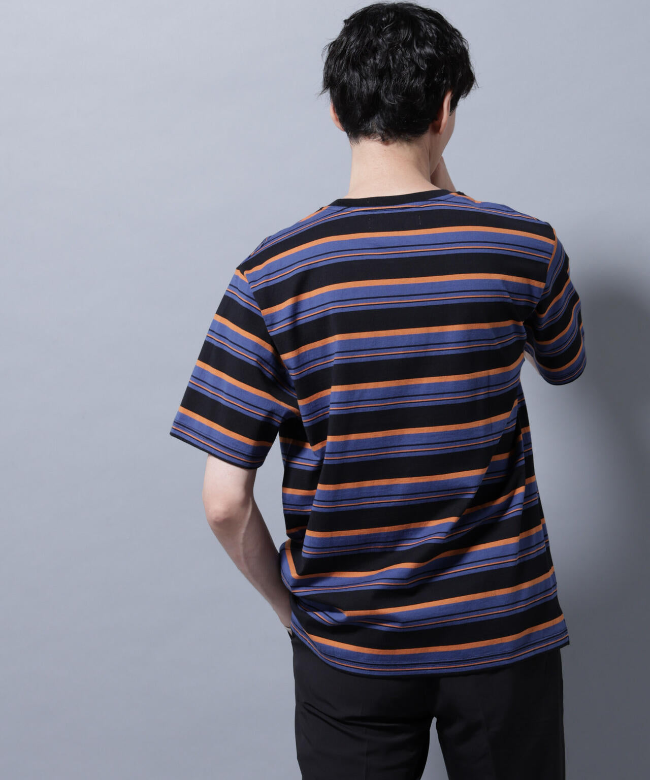 ナノベアボーダーTシャツ 半袖