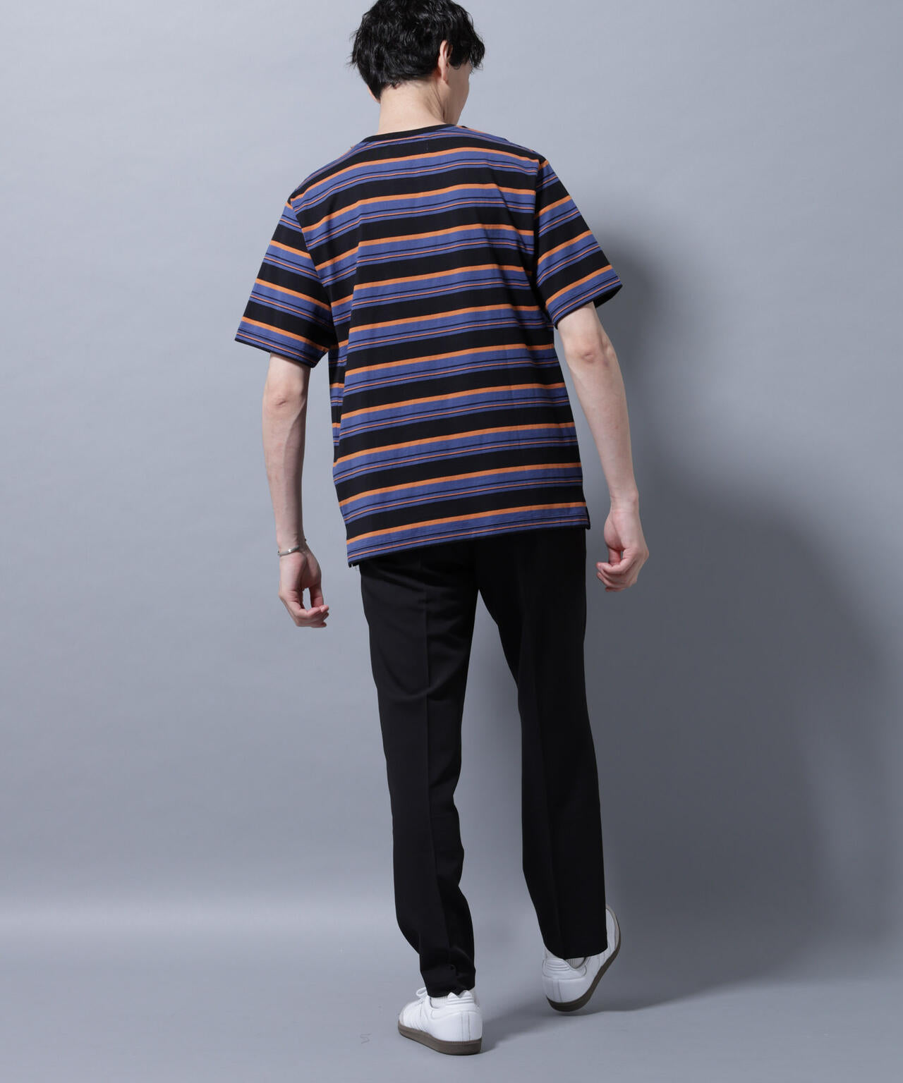 ナノベアボーダーTシャツ 半袖