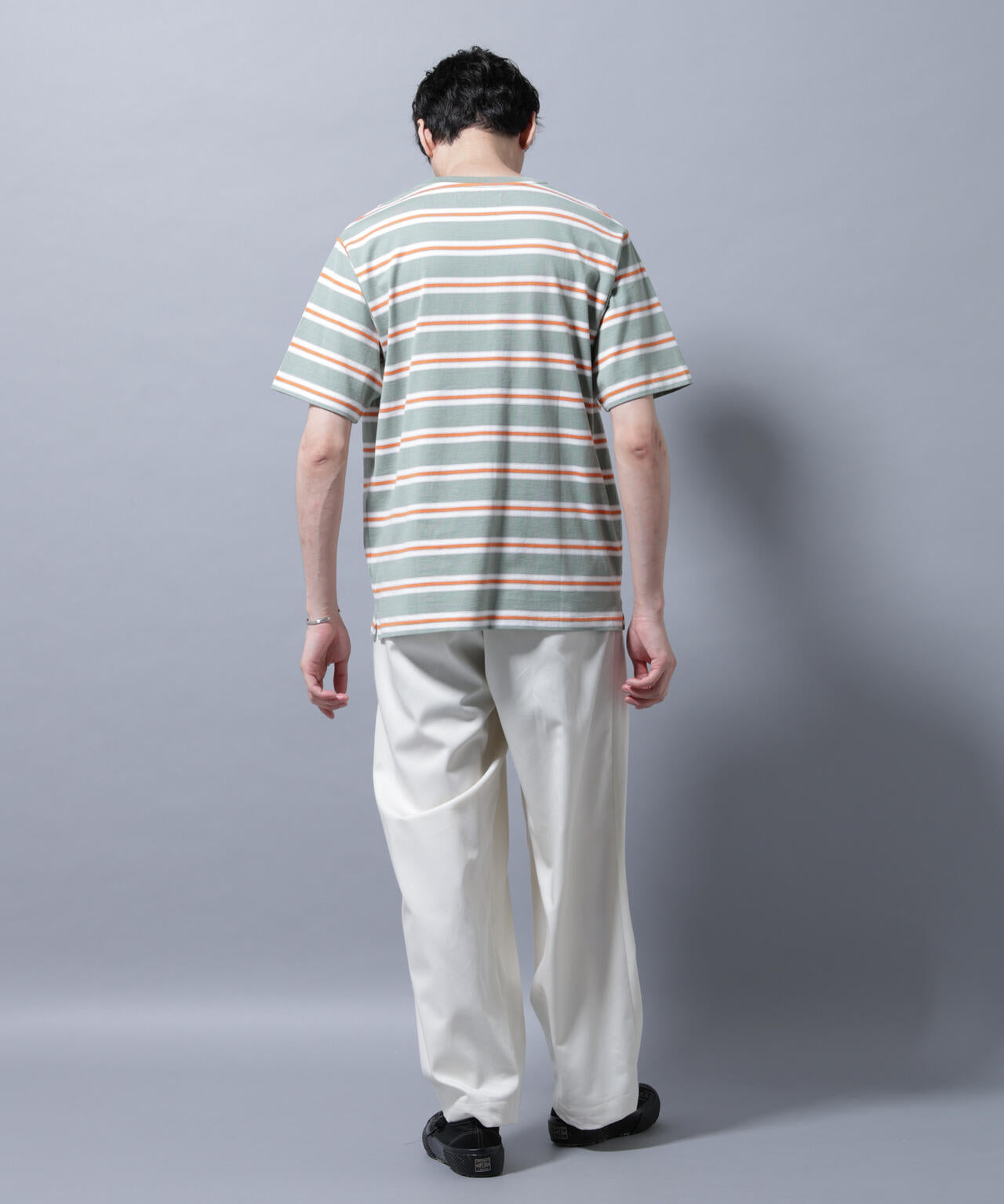 ナノベアボーダーTシャツ 半袖